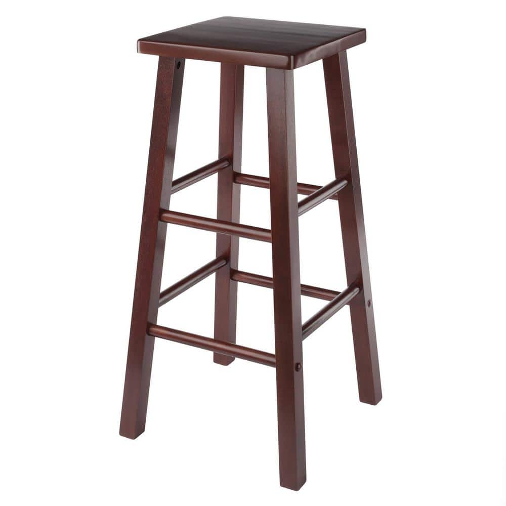 Carrick 29 in. Wood Bar Stool in Walnut Finish
