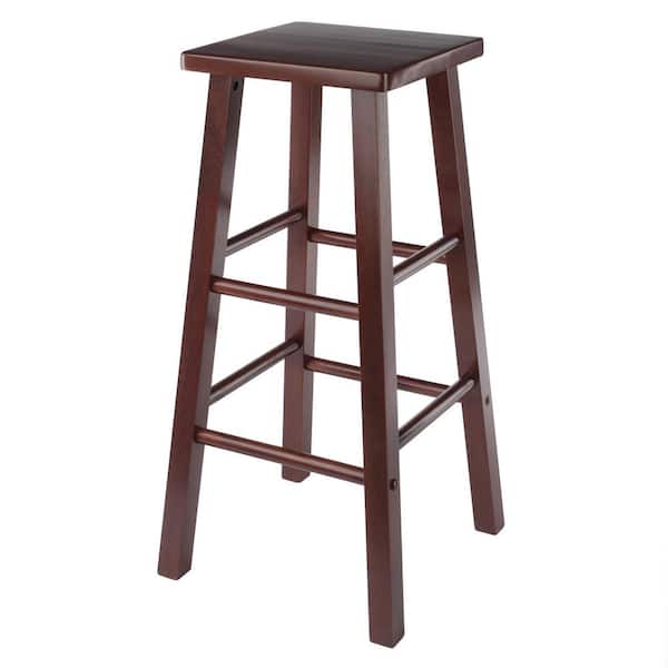 WINSOME WOOD Carrick 29 in. Wood Bar Stool in Walnut Finish