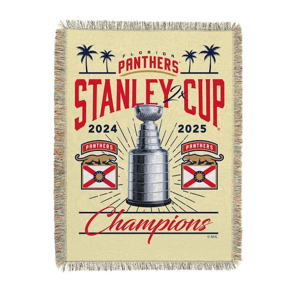 The Northwest Group Florida Panthers NHL Woven Tapestry Throw Blanket