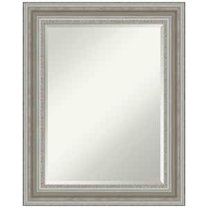 Parlor Silver 23.5 in. H x 29.5 in. W Framed Wall Mirror