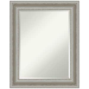 Amanti Art Parlor Silver 33.5 in. H x 27.5 in. W Framed Wall Mirror ...