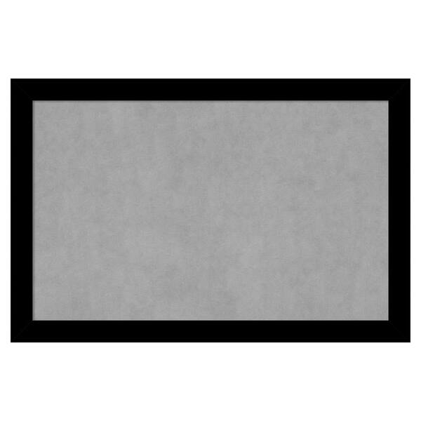 Amanti Art Basic Black Narrow 35 in. x 23 in. Framed Magnetic Board