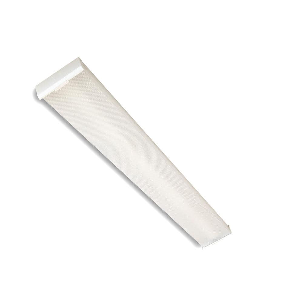 4 ft. 4944 Lumens 64-Watt Equivalent Integrated LED Dimmable White Prismatic Lens Wraparound Light, 4000K Cool White price history on PriceWatchPro