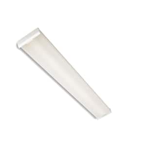 4 ft. 4944 Lumens 64-Watt Equivalent Integrated LED Dimmable White Prismatic Lens Wraparound Light, 4000K Cool White