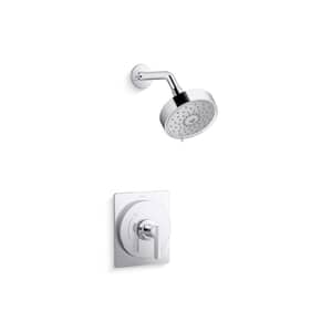 Castia By Studio McGee Rite-Temp Shower Trim Kit 2.5 GPM in Polished Chrome