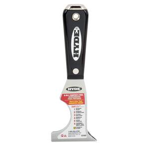 2-1/2 in. Black and Silver 6-In-1 Painters Tool