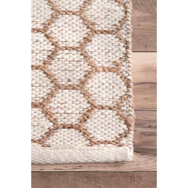 Honeybloom Denali Neutral Flatweave Area Rug, 5x7, Jute Sold by at Home