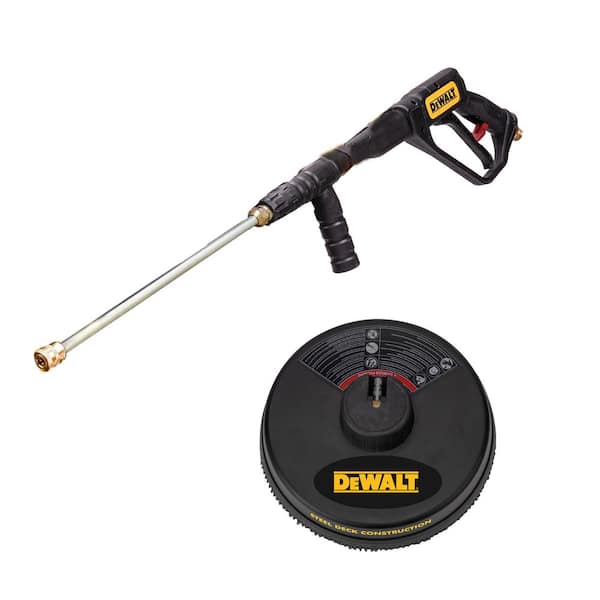 DEWALT 3500 PSI 2.5 GPM Cold Water Gas Pressure Washer with DeWalt 208cc Engine and Surface Cleaner DXPW61249S The Home Depot