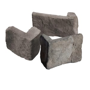Traditional 2.5 in. to 5 in. x 8 in. to 14 in. Essex Cobble Stone Concrete Stone Veneer Corners (6 lin. ft./bx)