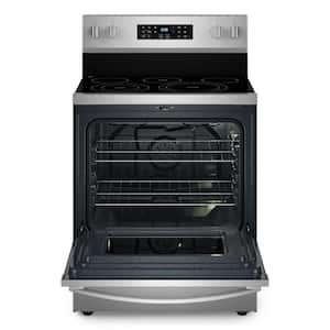 30 in. 5 Element Freestanding Electric Range in Fingerprint Resistant Stainless Steel with Air Cooking Technology