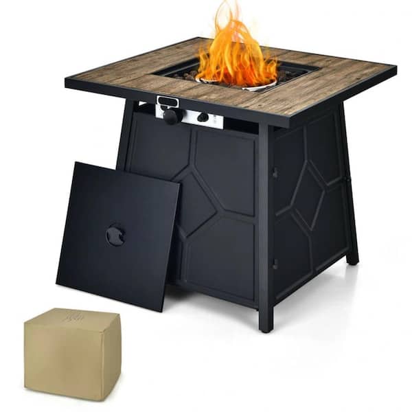 ITOPFOX 40,000 BTU 28 Inches Propane Gas Fire Pit Table With Cover