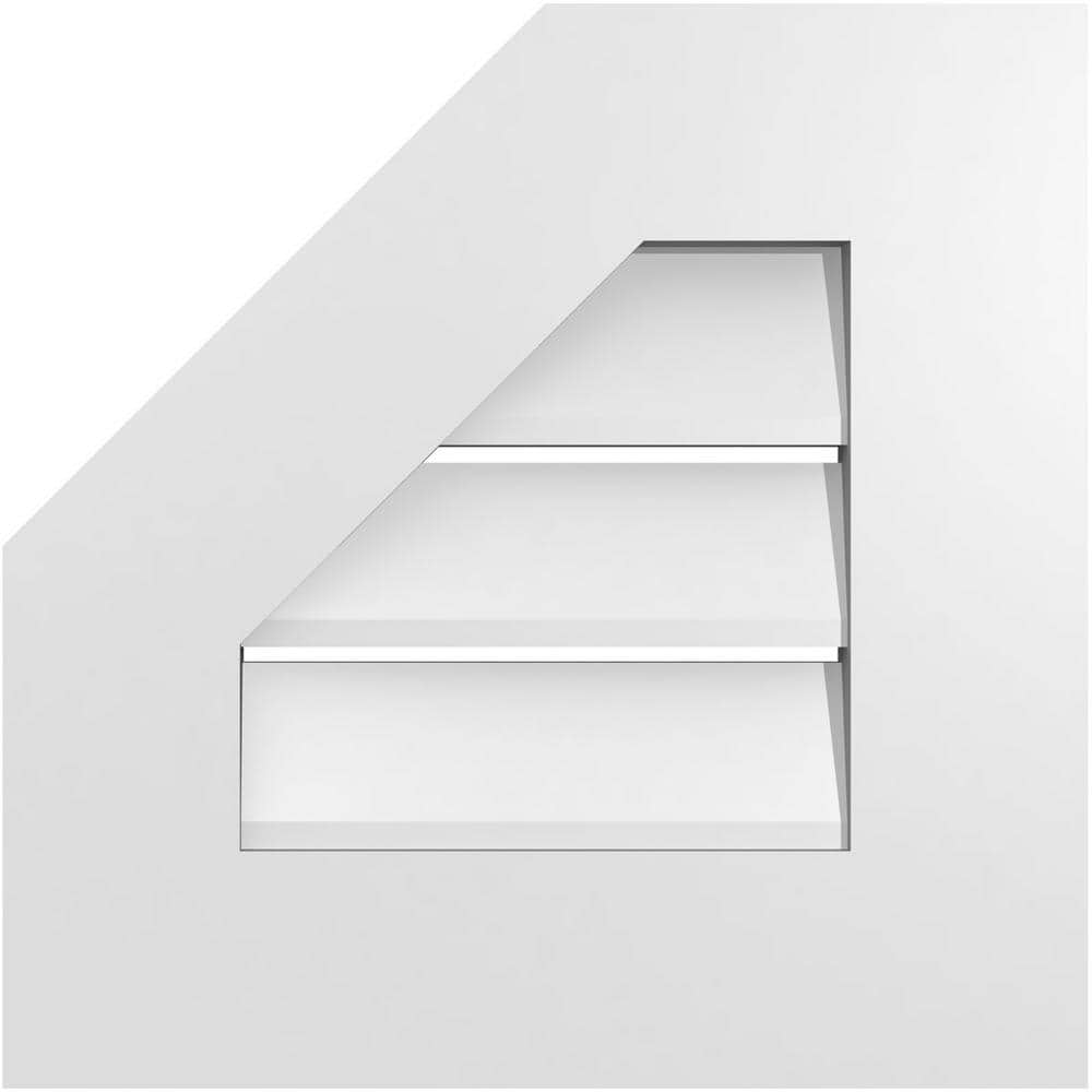 16 in. x 16 in. Octagonal Surface Mount PVC Gable Vent: Functional with Standard Frame price history on PriceWatchPro