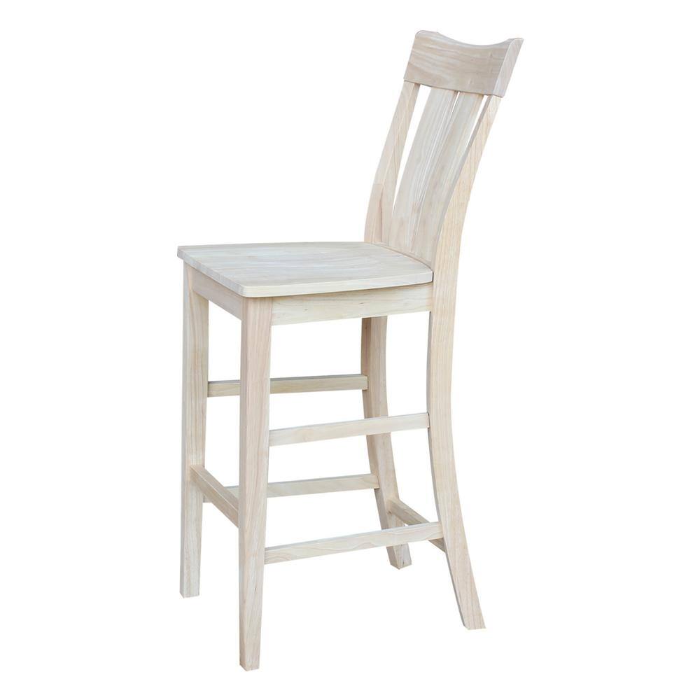 3-Piece Light Wood Bar Height Dining Set with Splat Back Stools