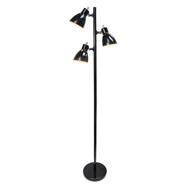 Simple Designs 63 75 In Metal 3 Light, Three Bulb Standing Lamp