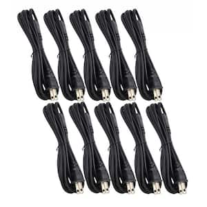6 ft. 18 AWG 2-Prong Notebook/TV/Power Cord, UL Approved 10 Amp/Black (10-Pack)