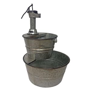 Metal Cascade Garden Water Fountain (3-Piece)