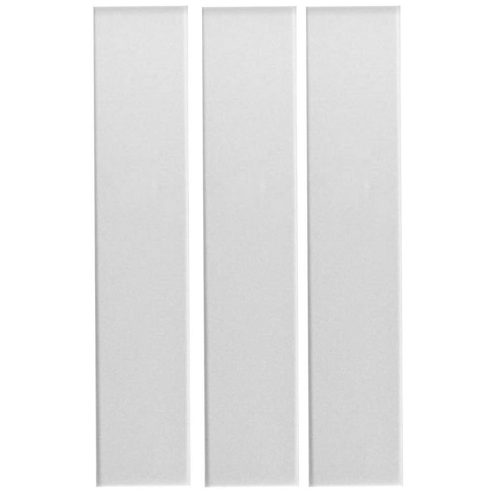 Plain White Foam Wood Glue-Up Ceiling Planks 39 x 6 in