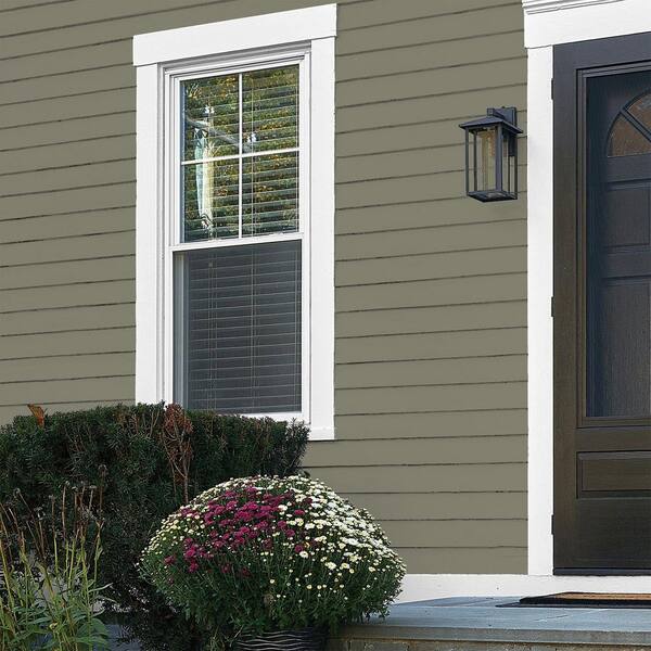 Glidden Premium 1 gal. PPG1028-5 Autumn Gray Flat Exterior Latex