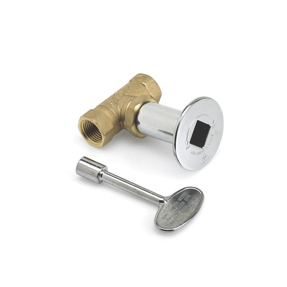 1/2 in. Valve 3 in. Straight Key Chrome Key