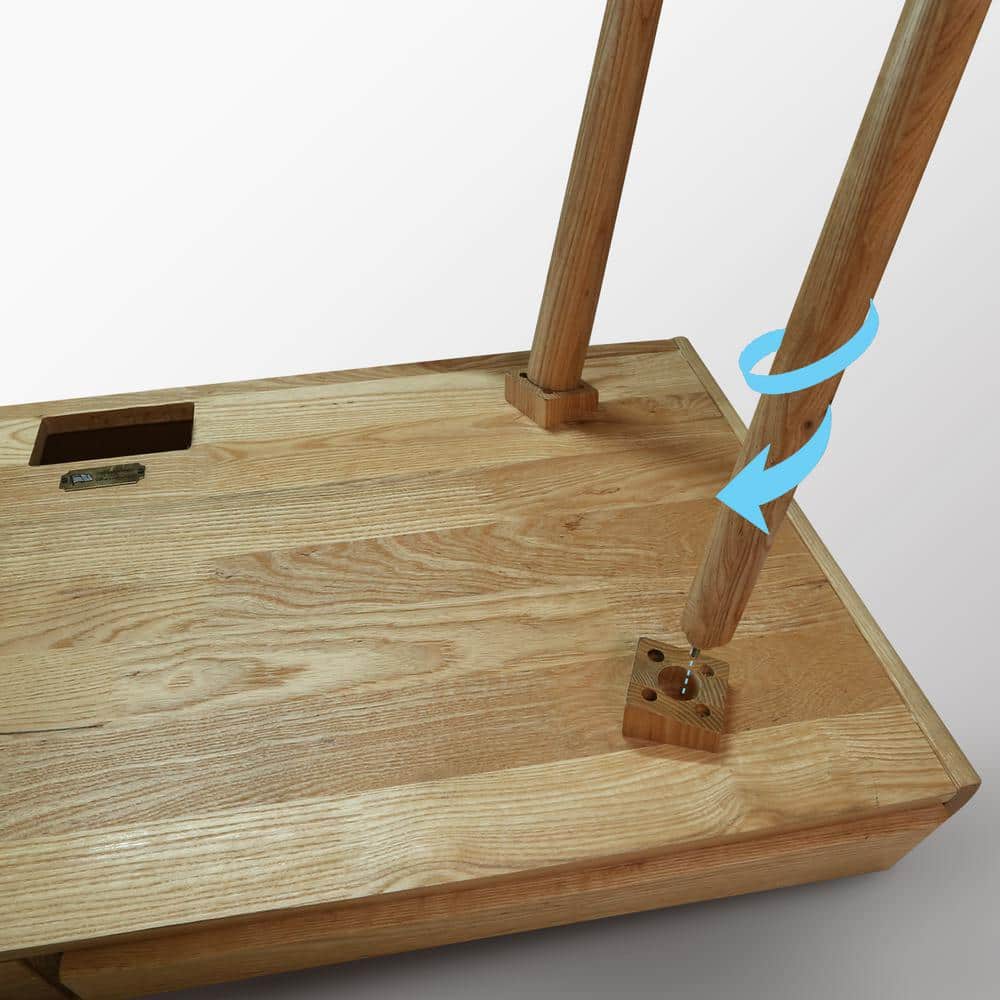 Oakwood Liberty Desk with Sliding Drawers & Built-in USB Ports