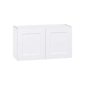 Wallace Painted Warm White Shaker Assembled Wall Bridge Kitchen Cabinet (36 in. W x 20 in. H x 14 in. D)