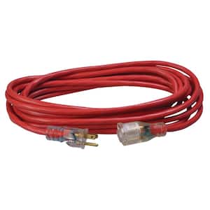 25 ft. 14/3 SJTW Heavy-Duty 15 Amp General Purpose Extension Cord with Lighted End
