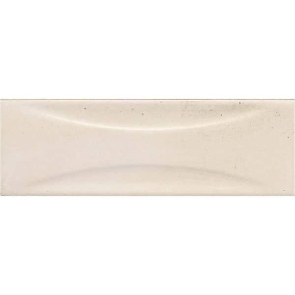 Apollo Tile Antiek White2.58 in. x 7.9 in. Glossy  Ceramic Subway Deco Wall Tile Sample (0.14 Sq. ft./case) (1-pack)