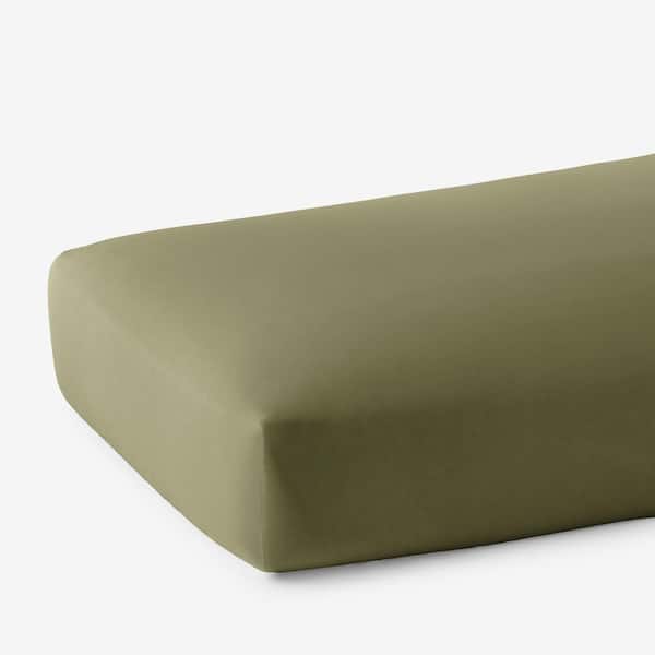 The Company Store Legends Hotel Supima Moss 400-Thread Count Cotton Percale Twin Fitted Sheet