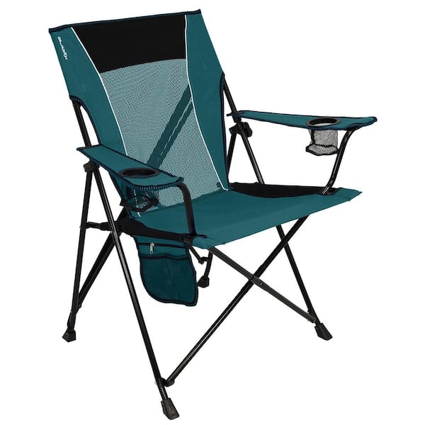 Unbranded Heavy Duty Cayman Blue Iguana Polyester Outdoor Camping Chair with 2-Cup Holder