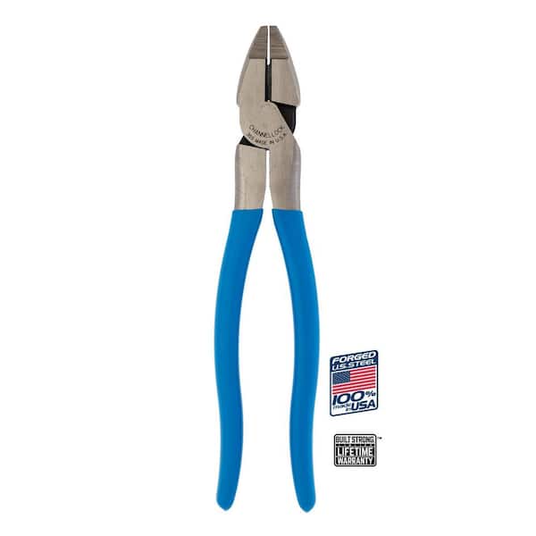 Channellock 9 in.-High-Leverage Lineman Cutting Pliers
