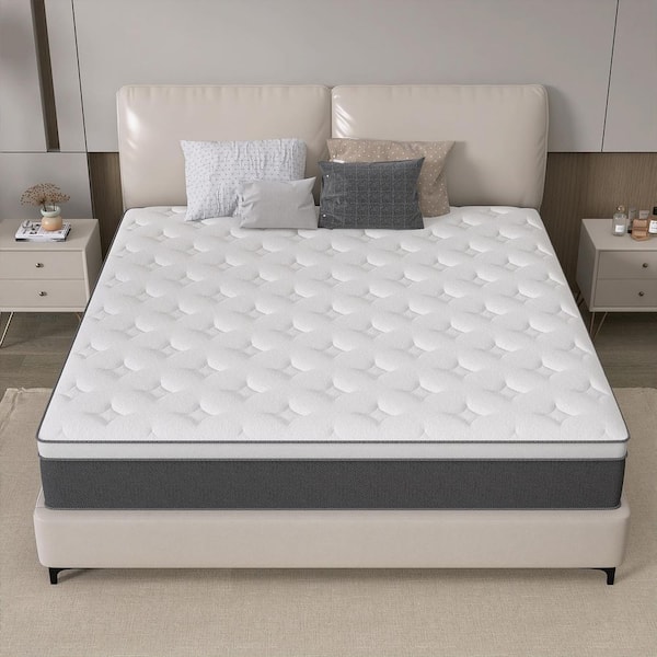 Euro Top Queen Medium Memory Foam 12 in. Bed-in-a-Box Mattress