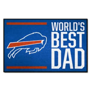 : FANMATS 5684 Buffalo Bills Starter Accent Rug - 19in. x 30in.  | Sports Fan Home Decor Rug and Tailgating Mat - Bills Helmet Logo : Sports