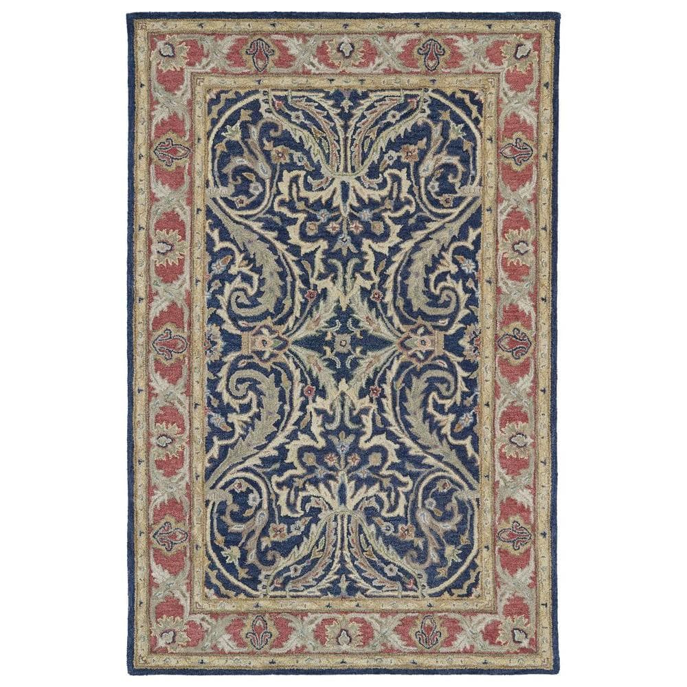 Reviews for Kaleen Solomon Tyre Blue 9 ft. x 12 ft. Area Rug Pg 1