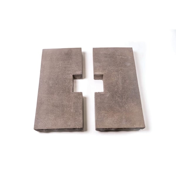 Smoke Flat Split Column CapStone 18 in. x 18 in. for 4x4 Post