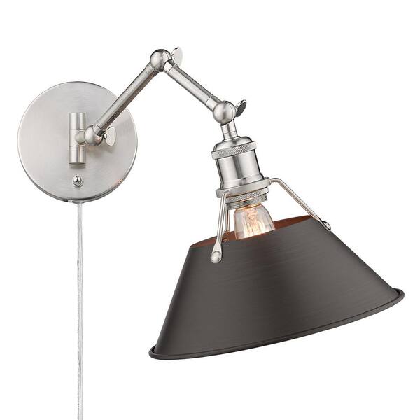 Golden Lighting - Orwell 9 in. Pewter Sconce