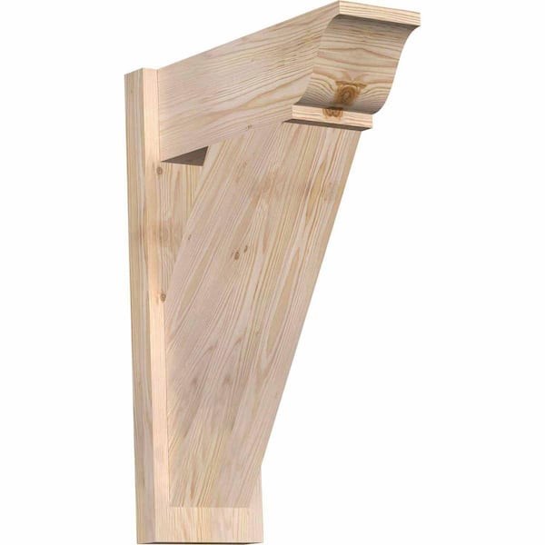 Ekena Millwork 8 in. x 28 in. x 20 in. Traditional Smooth Douglas Fir Outlooker