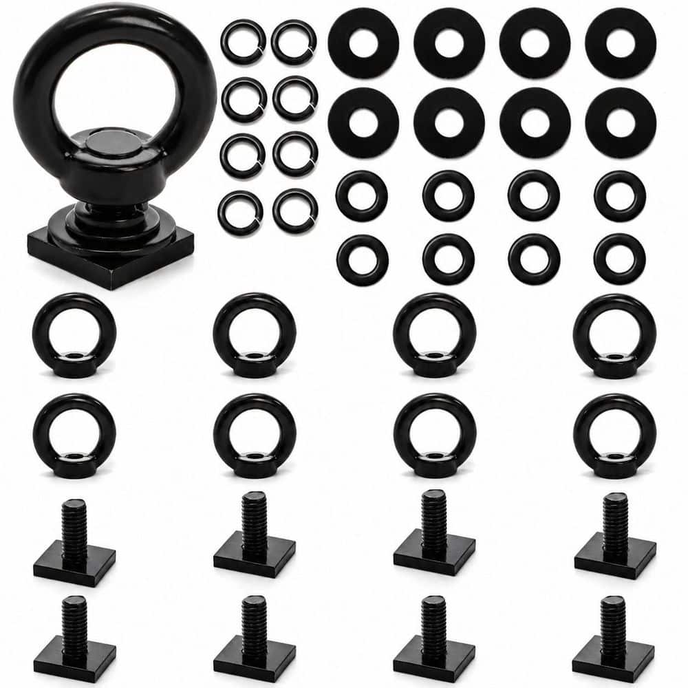 8-Pack Stainless Steel M8 T Slot Eye Bolts Tie Down Anchors with Nuts for Roof Rack Track Mounting Black price history on PriceWatchPro