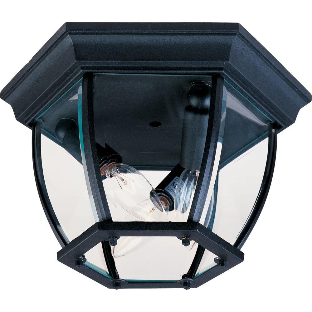 Maxim 3-Light Black Outdoor Flushmount price history on PriceWatchPro