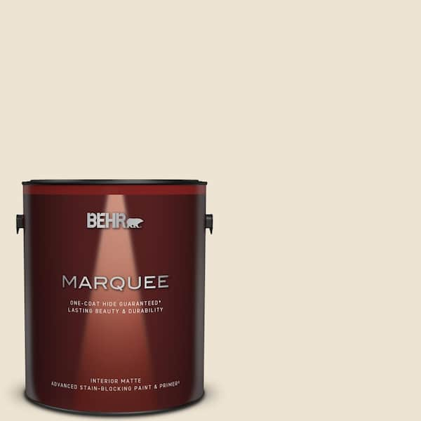 BEHR MARQUEE 1 gal. #T14-3 Miami Weiss Matte Interior Paint & Primer