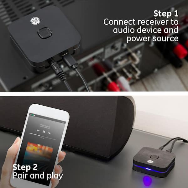 Bluetooth Audio Receiver with Micro-USB and Auxilary Connections 33625 - The Home Depot
