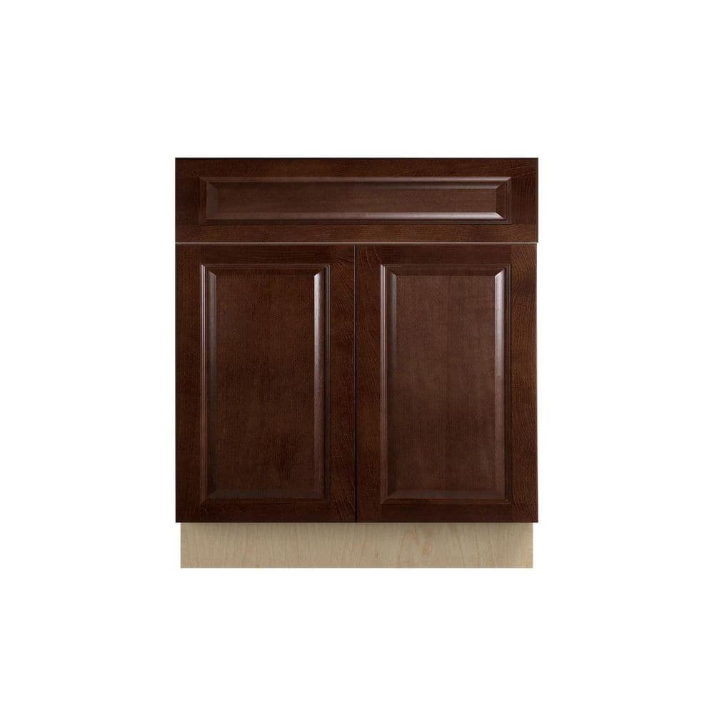 Charlotte Raised 36 in. W x 34.5 in. H x 21 in. D in Bordeaux Plywood Assembled Bath Base Cabinet price history on PriceWatchPro