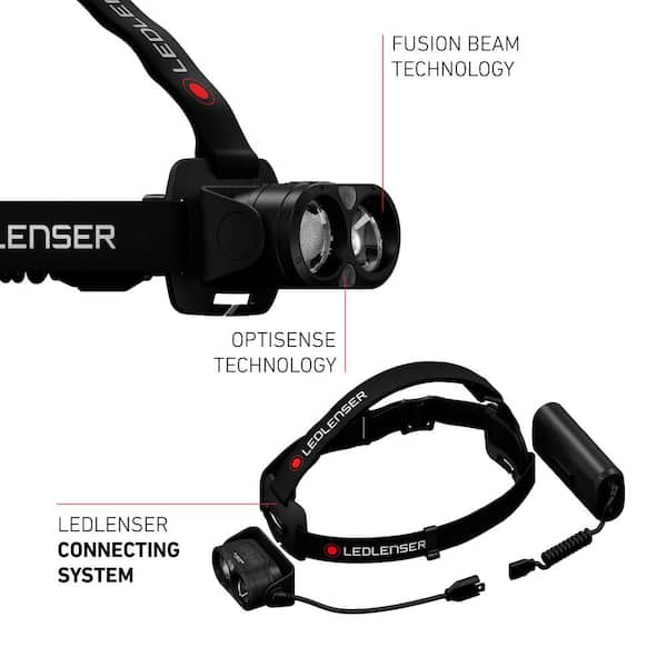 LEDLENSER H19R Core Rechargeable Headlamp, 3500 Lumens, Fusion Beam, Red  Light, Constant Light, Waterproof, Magnetic Charge System H19R Core - The  Home Depot