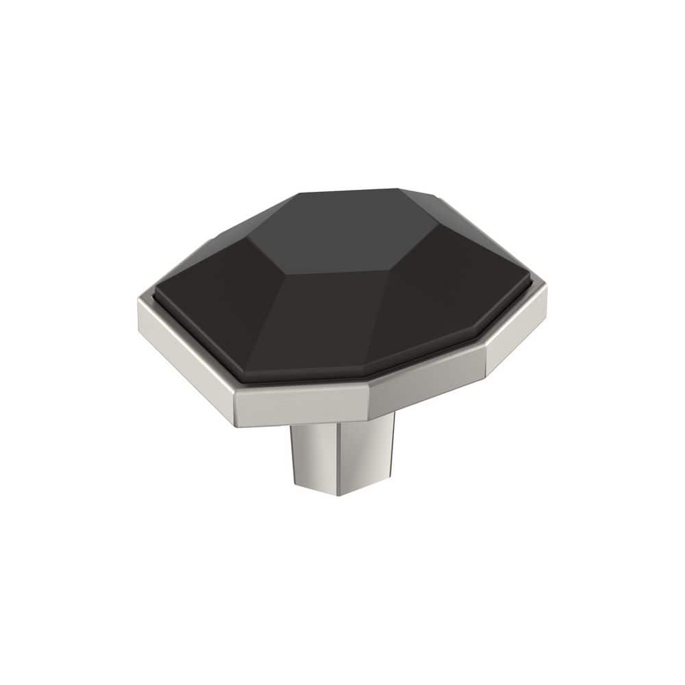 London 1-5/8 in. (41mm) Length Black Bronze/Satin Nickel Geometric Cabinet Knob price history on PriceWatchPro