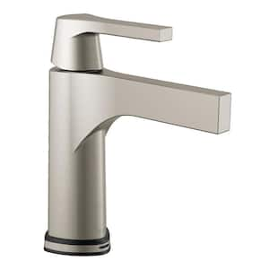 Zura Single Handle Single Hole Bathroom Faucet with Touch2O with Touchless Technology in Stainless