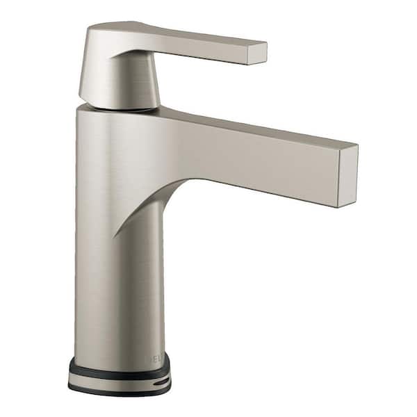 Delta Zura Single Handle Single Hole Bathroom Faucet with Touch2O with Touchless Technology in Stainless