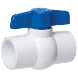 3/4 in. Solvent x 3/4 in. Solvent Schedule 40 PVC Ball Valve (20-Pack)