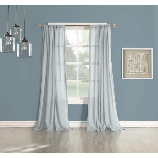 LICHTENBERG Sheer No. 918 Millennial Henderson Gray Cotton Gauze Curtain Panel