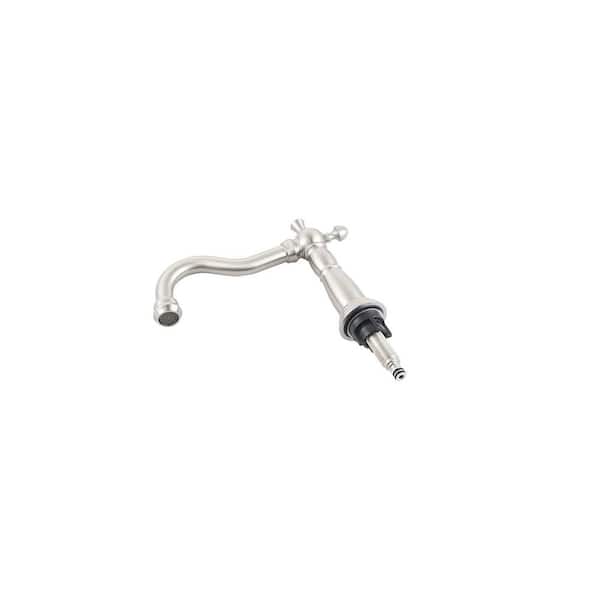 8 in. Widespread Double-Handle Bathroom Sink Faucet in Brushed Nickel