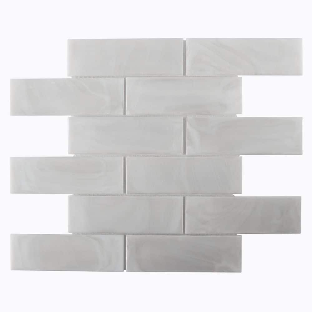 Ivy Hill Tile Glamor Iridescent Pearly White 4 In X 0 24 In Polished