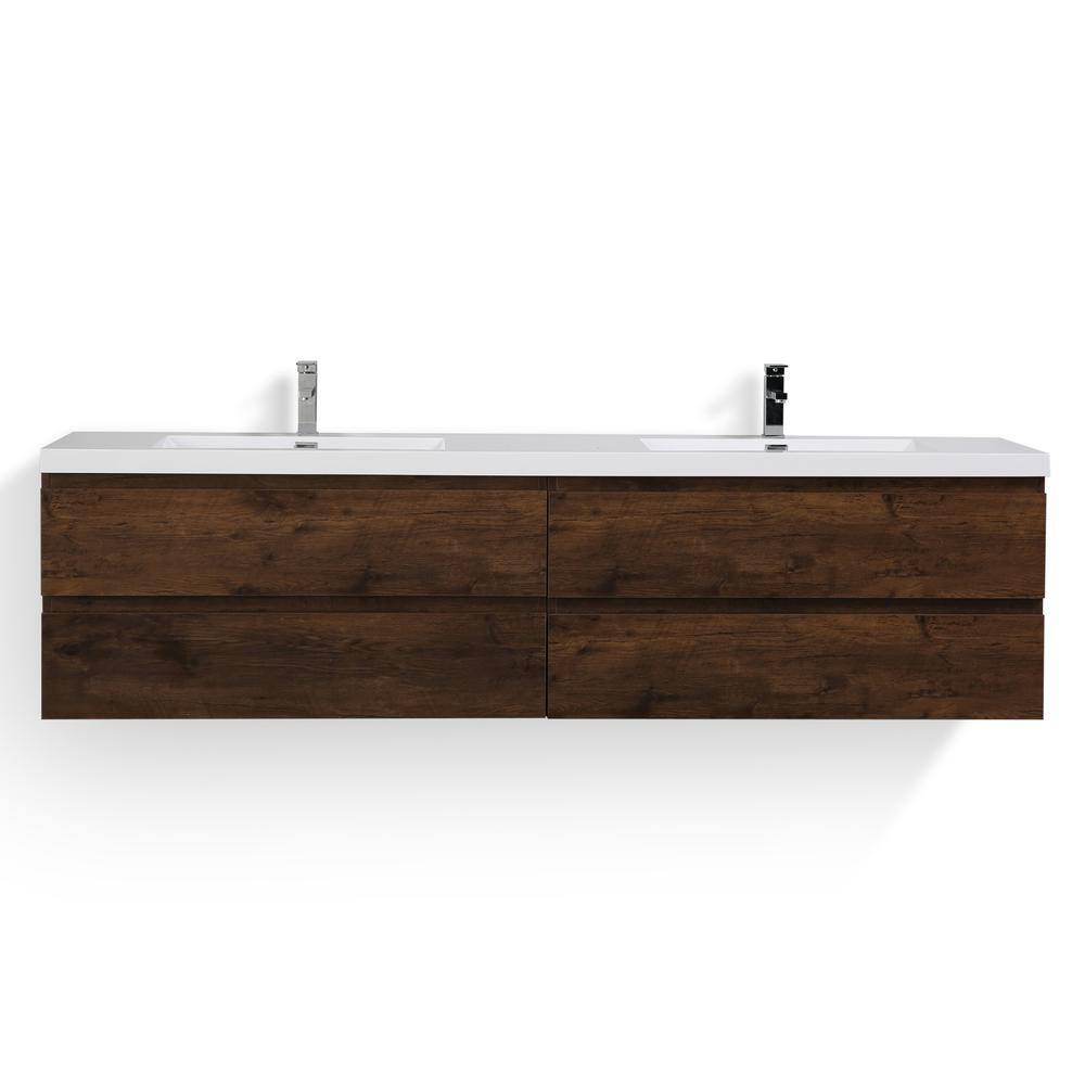Bohemia 84 In W Bath Vanity In Rosewood With Reinforced Acrylic Vanity Top In White With White Basins Mob84d Rw The Home Depot Bohemia 84 In W Bath Vanity In Rosewood With Reinforced Acrylic Vanity Top In White With White Basins Mob84d Rw The Home Depot